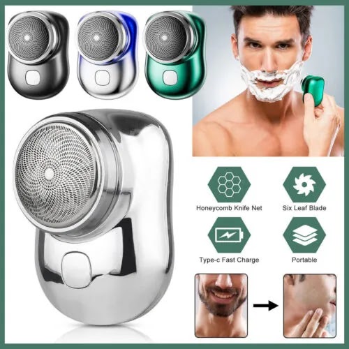 USB Mini Shave Pocket Size Portable Electric Shaver Rechargeable Razor Men